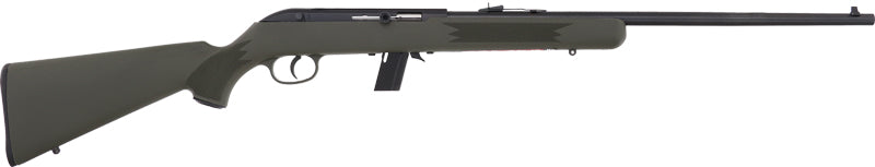 Savage 64F .22 LR Semi-Automatic Sporting Rifle with 21-Inch Blued Barrel and Green Synthetic Stock