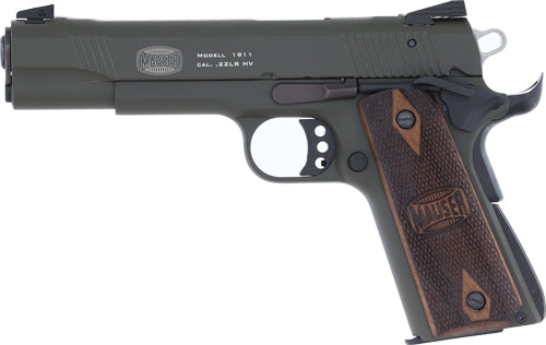 Blue Line Global BL Mauser 1911 .22LR Semi-Auto Pistol with Green Frame and Adjustable Sights