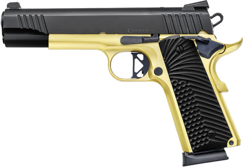 Chiappa 1911 Superior Grade .45 ACP Semi-Auto Pistol with Black & Gold Finish