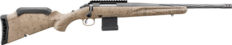Ruger American Gen II Ranch Rifle 16.1-inch Fluted Barrel, Threaded, Flat Dark Earth Stock, 223 Rem/5.56 NATO