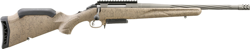 Ruger American Gen II Ranch Bolt Action Rifle in 6.5 Grendel with Fluted Barrel and Flat Dark Earth Stock
