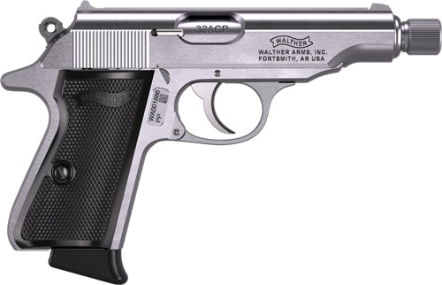 Walther PP SD 32 ACP Stainless Semi-Auto Pistol with 8-Round Magazines