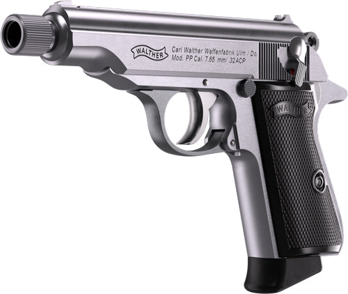 Walther PP SD 32 ACP Stainless Semi-Auto Pistol with 8-Round Magazines