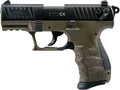 Walther P22 CA Military .22 LR Semi-Auto Pistol with Adjustable Sights and Accessory Rail