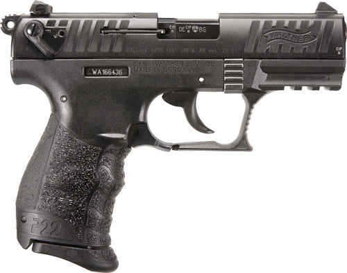 Walther P22Q .22 LR Semi-Auto Pistol with 3.4-inch Barrel and Adjustable Sights