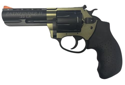 Charter Arms Pathfinder II .22 Win Mag Revolver with OD Green Anodized Frame and Rubber Grip