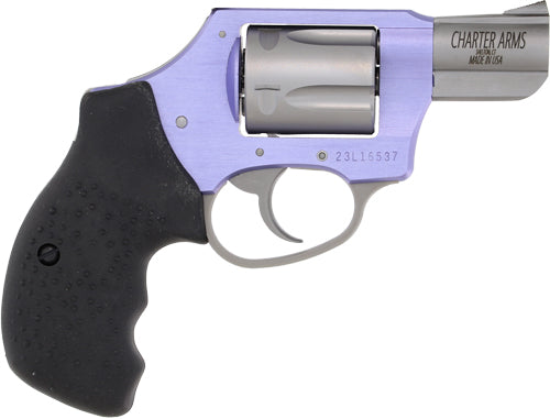 Charter Arms Lavender Lady .38 Special Revolver with Stainless Finish and Rubber Grips