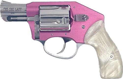 Charter Arms Chic Lady .38 Special Revolver with Pink Finish and Faux Alligator Case