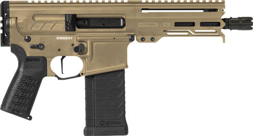 CMMG Dissent MK4 Pistol in 5.7x28 with Coyote Tan Finish and Picatinny Optic Footprint