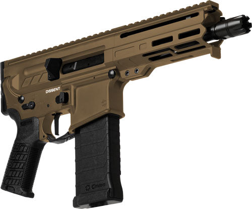CMMG Dissent MK4 5.7x28 Semi-Auto Pistol with Midnight Bronze Finish and Picatinny Rail