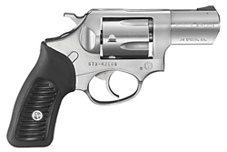Ruger SP101 .38 Special +P Revolver with 2.25-inch Stainless Barrel and Fixed Sights