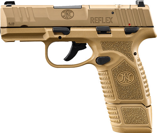 FN America FN Reflex MRD 9mm Luger Semi-Auto Pistol with Flat Dark Earth Finish and Two Magazines
