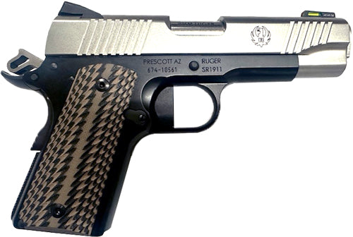 Ruger SR1911 CCO 9mm Semi-Auto Pistol with G10 Desert Brown Grips and Tritium Sights