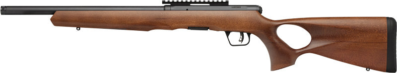 Savage B22 Timber Thumbhole Sporting Rifle with 22 Win Mag - Hardwood Stock, 18-Inch Barrel