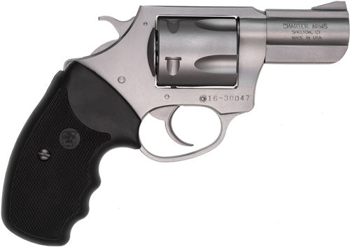 Charter Arms Pit Bull .40 S&W Revolver with Stainless Finish and Rubber Grip
