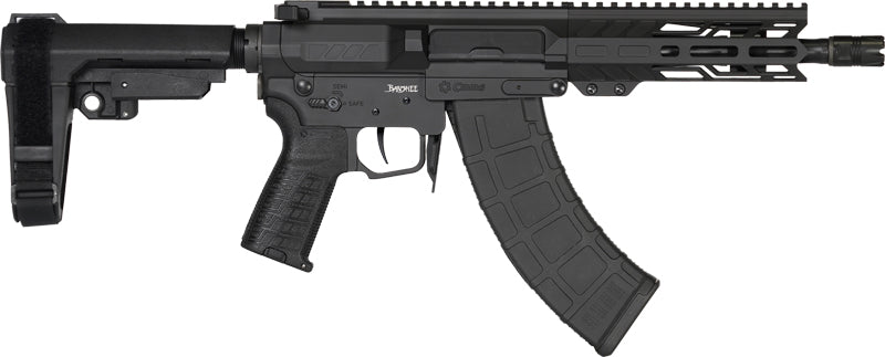 CMMG Pistol Banshee MK47 7.62x39 Semi-Auto Rifle with Picatinny Rail and Black Finish