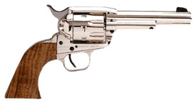 European American Arms Bounty Hunter .357 Magnum 4.5-inch Nickel Revolver with Walnut Grips