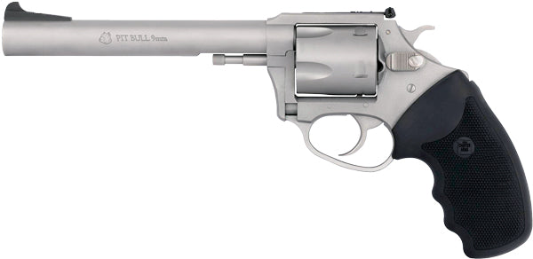 Charter Arms Pit Bull 9mm Stainless Steel Revolver with 6-Inch Barrel