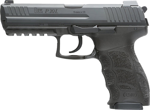HK P30L V3 DA/SA 9mm Luger Semi-Auto Handgun with 4.45-inch Barrel and 20-Round Magazines