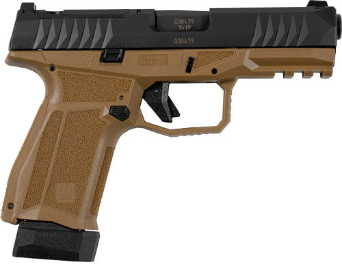 Global Ordnance AREX Delta M Gen 2 9mm Semi-Auto Pistol with Flat Dark Earth Frame and Black Slide