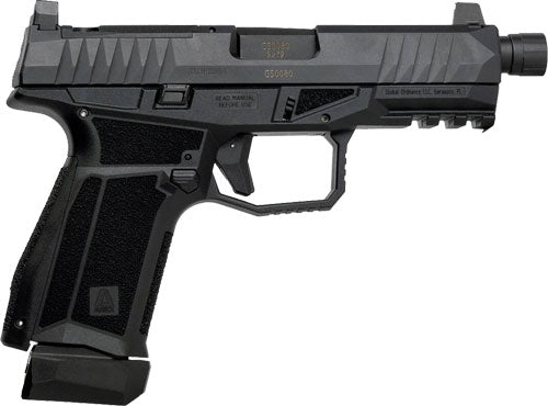 Global Ordnance Arex Delta Gen2 M Tactical 9mm Luger Semi-Auto Pistol with Picatinny Rail and Adjustable Sights