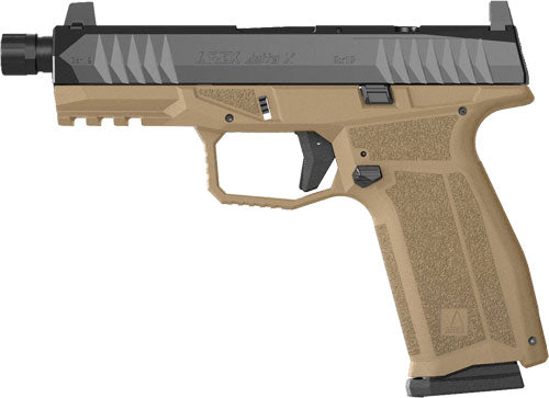 Global Ordnance AREX Delta Gen2 Tactical X OR 9mm Pistol with Picatinny Rail, Flat Dark Earth Frame, and 17-Round Magazines