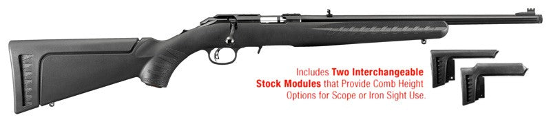 Ruger American 17HMR Bolt-Action Sporting Rifle with 18-Inch Barrel and Interchangeable Stock Modules