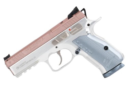 CZ-USA Shadow 2 Compact 9mm FS Pistol with Rose Gold Frame and Slide - 4-inch Barrel, Optics Ready