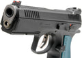 CZ Custom Shadow 2 Accu 9mm FS Semi-Auto Pistol with Blue Aluminum Grips