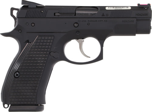 CZ Custom CZ 75 D Compact PRC 9mm Luger Semi-Auto Pistol with Fiber Optic Sights and Aluminum Grip