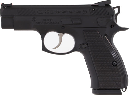 CZ Custom CZ 75 D Compact PRC 9mm Luger Semi-Auto Pistol with Fiber Optic Sights and Aluminum Grip