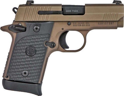 SIG Sauer P938 Emperor Scorpion 9mm Semi-Auto Pistol with 3.5-Inch Barrel and 7-Round Capacity and Flat Dark Earth Finish
