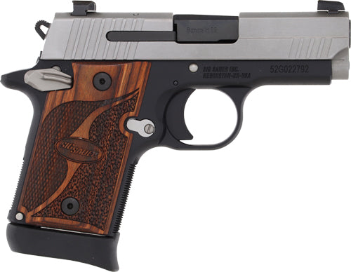 SIG Sauer P938 9mm SAO XRAY Semi-Auto Pistol with 3-Inch Barrel and 7-Round Capacity and Two-Tone Finish