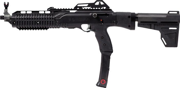 Hi-Point 995PBRACE2XRB Pistol with Fiber Optic Front Sight and Adjustable Sights, 9mm Luger, 10-Round Capacity