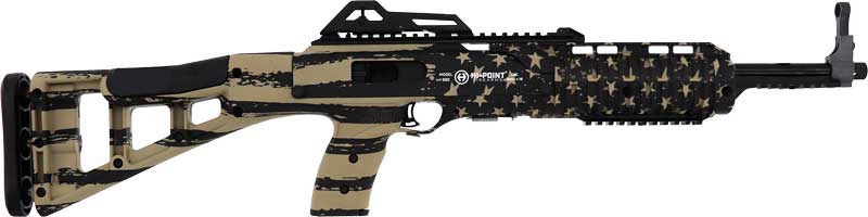 Hi-Point Carbine 9mm Luger with US Flag Stock – Modern Sporting Rifle with 16.5-inch Barrel