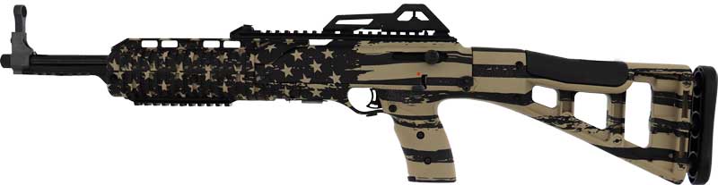Hi-Point Carbine 9mm Luger with US Flag Stock – Modern Sporting Rifle with 16.5-inch Barrel
