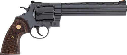 Colt Anaconda .44 Magnum Revolver with 8-Inch Blue Barrel and Wood Grips