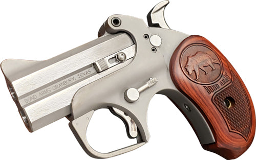 Bond Arms Grizzly .45LC/410 with Rosewood Grips and Stainless Finish