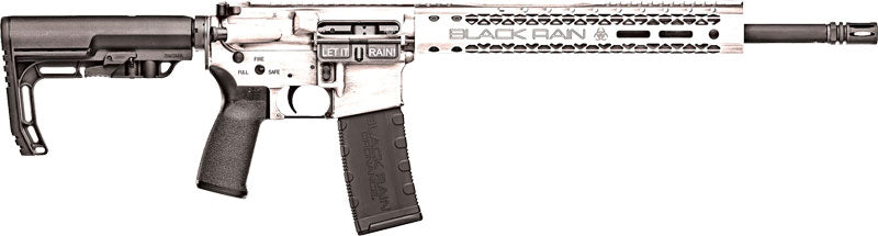 Black Rain Ordnance BRO-FUSION-WB White Battleworn Finish Modern Sporting Rifle, 16-Inch Barrel, Semi-Automatic, 30-Round Magazine