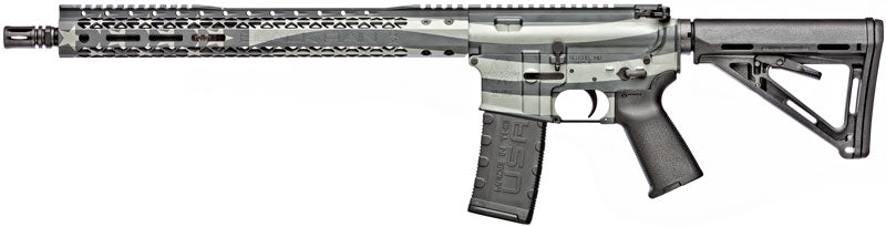 Black Rain Ordnance SPEC+ Patriot Modern Sporting Rifle - 16-inch 223 Rem/5.56 NATO, Red White Blue Finish