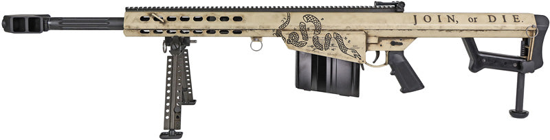 Barrett M82A1 America 20" Semi-Automatic Rifle with Pelican Case and RMJ Tactical Patriot Tomahawk