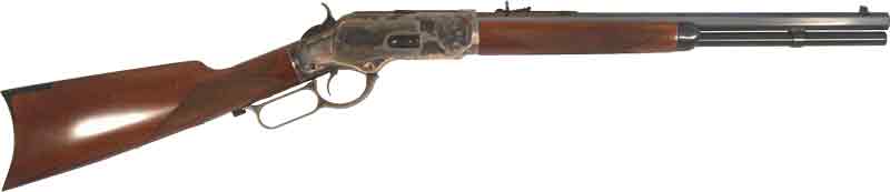 Cimarron 1873 Saddle Rifle .45 Colt with 18-Inch Octagon Barrel and Walnut Stock
