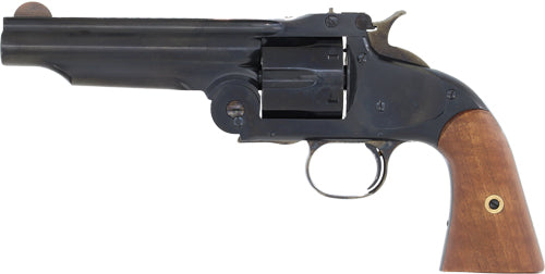 Cimarron No.3 American .45 Long Colt Revolver with 5-Inch Blued Barrel and Wood Grips