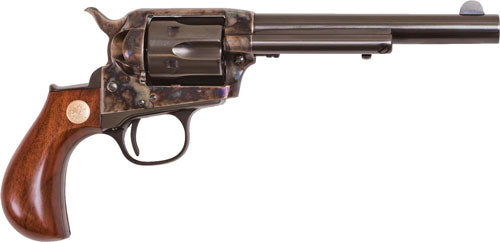 Cimarron Lightning .38 Special Revolver with Blued Finish and Wood Grips