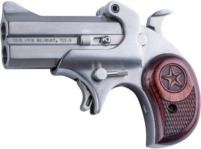 Bond Arms Cowboy Defender .45LC/410 Double Barrel Pistol with Stainless Finish and Wood Grip