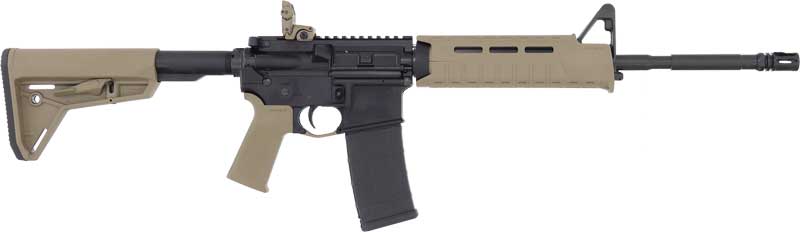 Colt AR-15 5.56 Rifle with Magpul Rear Sight and Flat Dark Earth Stock