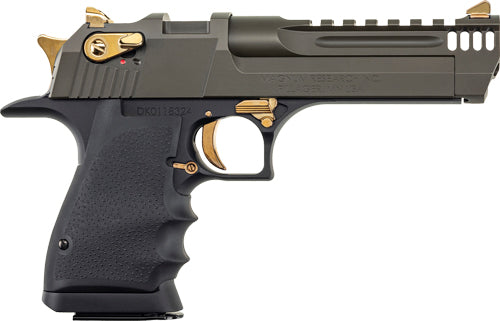 Desert Eagle L5 Series .44 Magnum Semi-Auto Pistol with 5-Inch Barrel, Black Frame and Green Slide