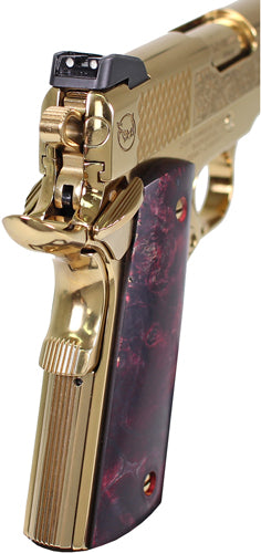 Iver Johnson Eagle Noble WP 45 ACP Semi-Auto Pistol with Gold Finish and Adjustable Sights