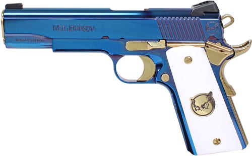 Iver Johnson Eagle Ultramarine 45 ACP Semi-Auto Pistol with Forged Steel Frame and PVD Finish