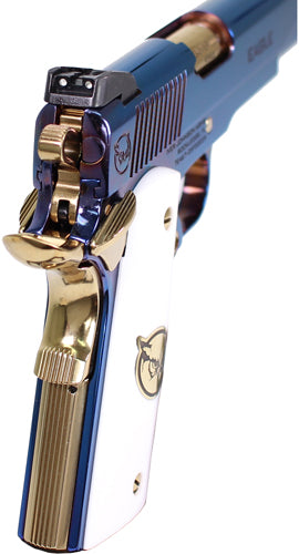 Iver Johnson Eagle Ultramarine 45 ACP Semi-Auto Pistol with Forged Steel Frame and PVD Finish